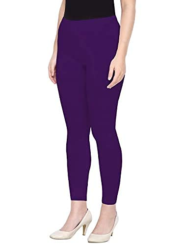 kanna fabric Women's Regular Fit Cotton Leggings (L-19-XL_Purple_Xl)-picture-25