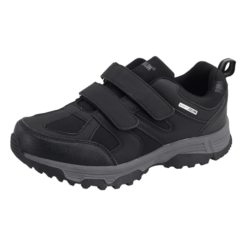 Dvina Herrenschuhe Sneaker Trekkingschuhe Outdoorschuhe mit Klettverschluss Sportschuhe Halbschuhe Komfort