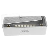 ERINGOGO Caja Organizadora para Cubiertos Multifuncional Bandeja Escurridora Tamaño Único Color Blanco Perla Material PP y Pet Reutilizable Adecuado para Cocina Doméstica y