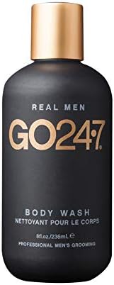 GO247 Body Wash - Luxurious Daily Cleanser for Men - Nourishes & Softens Skin with Aloe Vera, Honey, & Vitamin B5 - Rich Lather & Fresh Masculine Scent, 8 Fl Oz