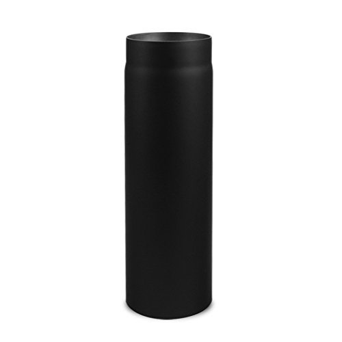 Ø 200 mm Tube droit 50 cm Noir Cover