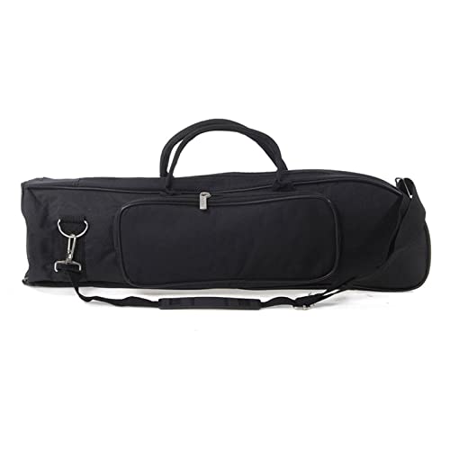 UPQRSG プロフェッショナルトランペットギグバッグ、オックスフォード布綿パッド入りトランペットケースバックパック、軽量防水ソフトスクラッチプルーフポータブル管楽器収納バッグ