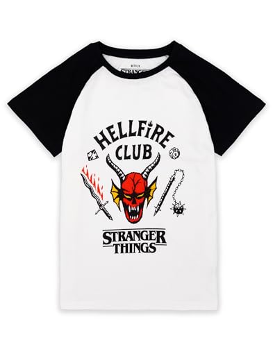 Stranger Things Hellfire Club Raglan Camiseta para niños | Boys
