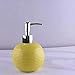 Temhyu Shuxiang-Soap Dispenser, Rustico Distributore di Sapone in Ceramica, Bottiglia Pompa, Decorazione Boutique (Color : Yellow, Size : 350ml)