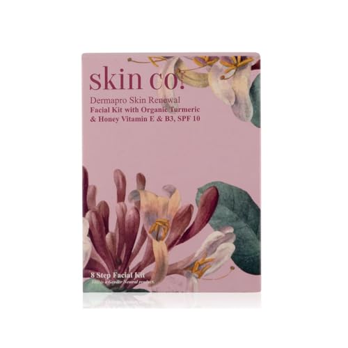 DermaPro Skin Renewal Facial Kit with Turmeric & Honey| Vitamin E, B3, SPF10| All skit Type