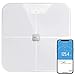 iHealth Nexus Body Fat Scale Smart BMI Scale Digital Bathroom Bluetooth Weight Scale, Body Composition Analyzer with Tempered Glass Platform, Large LED Backlit with Smartphone App, 400 lbs - White