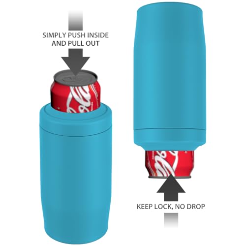 Image of Morefeel 4-in-1 Insulated Can Cooler for 12 oz Cans & Bottles