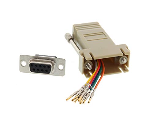 Networx Modular Adapter Kit - DB9 Female to RJ45 - Beige