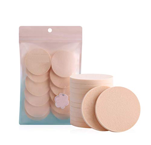 12Pcs Women's Soft Makeup Beauty Eye Face Foundation Blender Facial Smooth Powder Puff Cosmetics Blush Applicators Round Sponges Use For Dry And Wet #TOP20