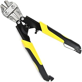 Bolt Cutter, Heavy Duty 8 Bolt Cutters, Mini Bolt Cutter, CR-V Adjustable Wire Cable Cutter Pliers with Safety Lock, Mini Wire Cable Chain Snips with Soft Anti-Slip Handle,Precision Cutter Pliers