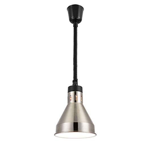 Preisvergleich Produktbild Food Heizung Lichter, Retro-Kronleuchter Deckenleuchten Metall hängen, Gourmet-Party, einstellbare Federung, Regulierung frei, Heizgerät, Restaurantausstattung,Silver