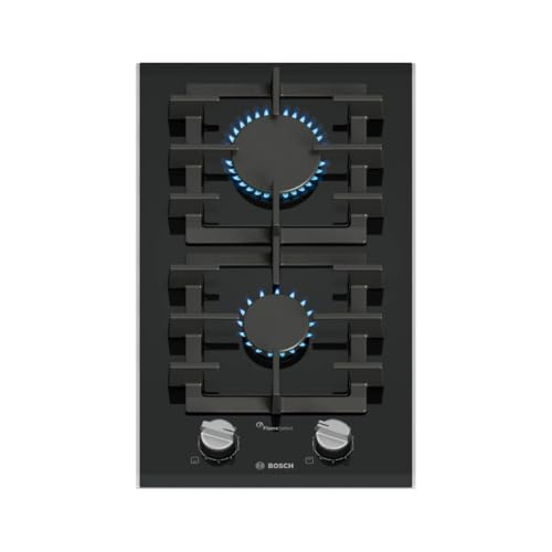Plaque de gaz 2 zones, 306 mm, Bosch PRB3A6I40, noir