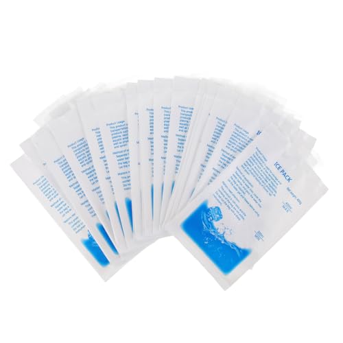 HEMOTON Paquete De 30 Paquetes De Hielo Seco Para Envío De Alimentos Paquetes De Hielo Para Refrigerador Paquete De Envío Frío De Larga Duración Paquetes De Congelador De Hielo