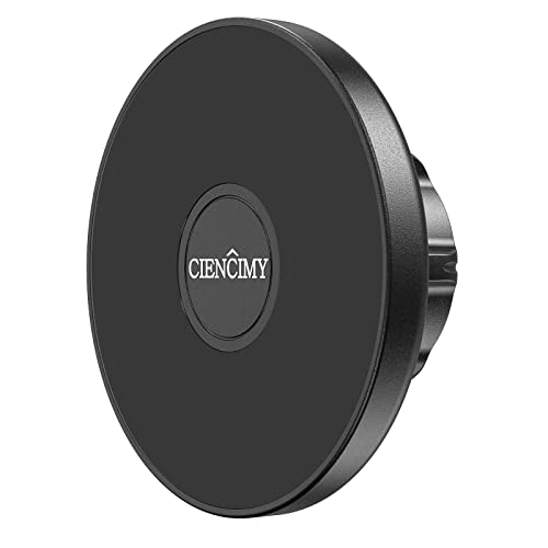 Car Mount Base Designed for MagSafe iPhone 16 15 14 13 12 Series, Only for Diameter 17mm/0.67 inch Universal Joint Ball of Phone Holder, with 2pcs Metal Plate Fit for All Phones