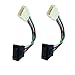 RKURCK DC 12V Momentary 5 Pins Power Window Glass Lift Switch Button with Wiring Harness Plug for Car Auto Panel Mount 2Pcs