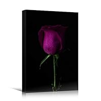 Canvas Wall Art Purple Flower Portraiture Colorful Floral Multicolor Photography Portrait Romantics - 12x18 inches