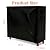 XhuangTech 4FT Firewood Cover, Heavy Duty 420D Logs Store Rack Cover Waterproof Large Capacity, Outdoor and Indoor Wood Holder Stand Covers for Fireplace Garden Patio, Black