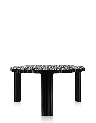 Dimensione: 60 x 60 x 28 cm Kartell T-Table Side Table Tavolino, Confezione da 1 Pezzo, Nero