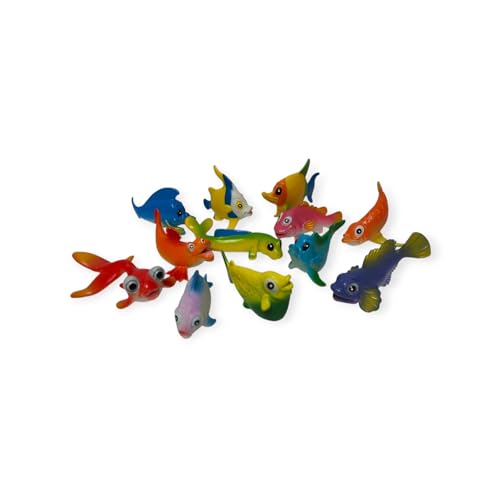 Image of Small Kids Sea & Wild Animal Toys Sets for Fun, Educational, Spark Imagination and Learning (Multi Choice Sets) (Fish) 12pcs