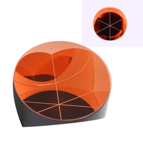 Image of Trihedral Corner Cube Prism Retroreflector Clear Optical Glass 25.4mm Diameter Bright Texture Fine Coating for Industrial Use
