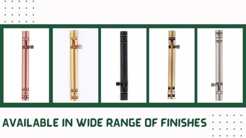 Image of Premium Heavy Aluminium 8 Inch Tower Bolt | Door Stopper | Door Lock Latch for Home, Office Doors,Main Doors,Windows | kundi | chitakni | Chitkini(Gold Finish)(Pack of 12)