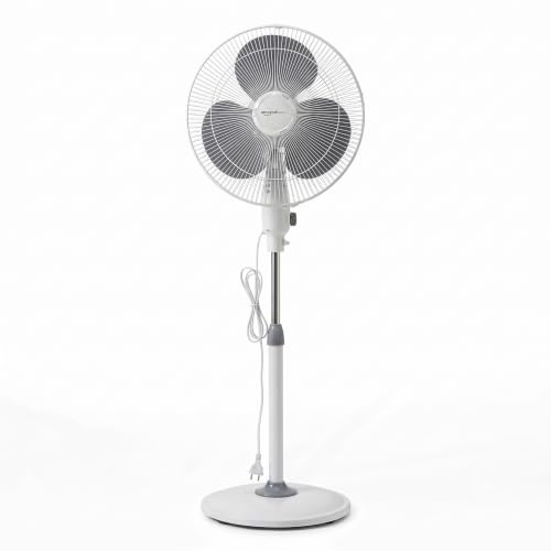 Image of amazon basics 16-Inch Pedestal Fan | Tilting Head | 1400 RPM | Silent Operation| 400mm Sweep Length (Grey) (ABPFNS)