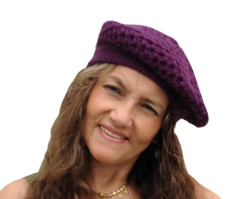 Bonnet femme violet lilas en taille S bonnet chaud d'hiver uni casual