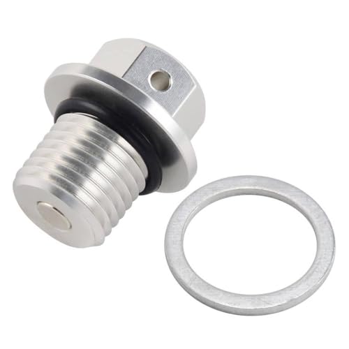Bouchon magnétique de drain d'huile M14 x 1.5 finition silver FZ1 FZ8