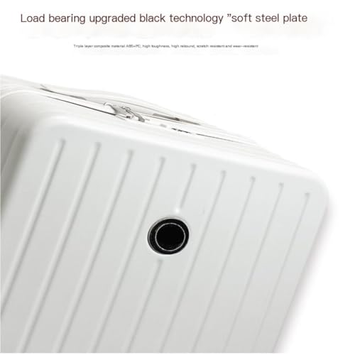 Suitcase Suitcase Wide Trolley Aluminum Frame 20 Inch Suitcase For Women Strong And Durable Trolley Suitcase For Men Suitcase Tags(Black,22)4