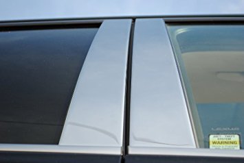 LEXUS CT200 CT 200 H HYBRID EXTERIOR STAINLESS STEEL CHROME PILLAR POSTS TRIM SET 2011 2012 2013 2014 2015 2016