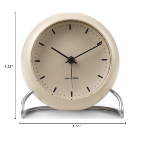 Arne Jacobsen Table Clock, Beige, 11 cm - Image 5