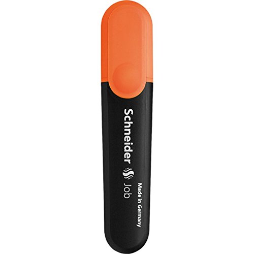 Surligneur rechargeable Job Schneider orange pointe biseau 1-5 mm lot de 5 fournitures