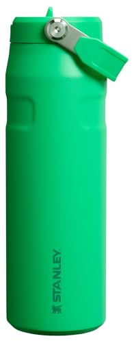 Stanley IceFlow Flip Straw 2.0 Water Bottle 24 oz | Built-In Straw with Larger Opening | Lightweight and Leak Resistant | Insulated Stainless Steel | BPA-Free | Meadow