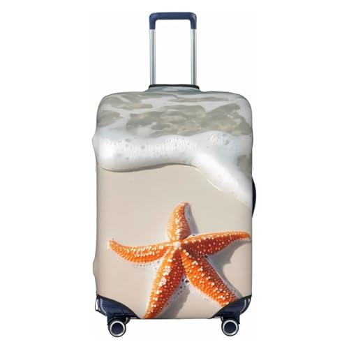 Beach Elastic Travel Luggage Cover, Washable Spandex Suitcase Protector, Anti-Scratch Fits 18-32 Inch
