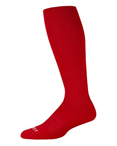 Pro Feet Performance Multi-Sport Over-The-Calf Socks, Scarlet, Small