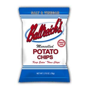 Ballreich Snack Food Company Marcelled Potato Chips (Salt & Vinegar), 2.75oz (Pack of 24)