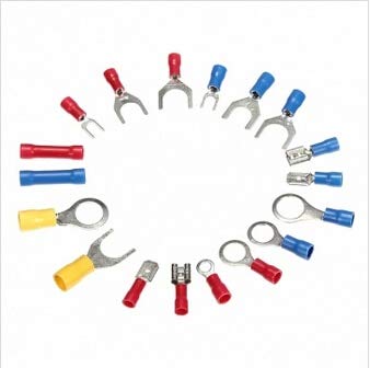 Davitu 520pcs Insulated Terminals Crimp Connector Butt Spade Ring Fork Set