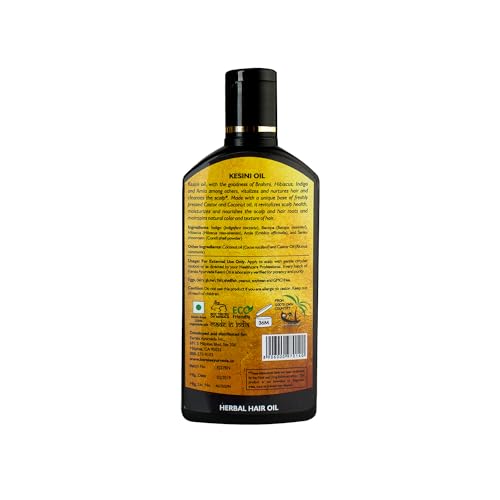Kerala Ayurveda Kesini Oil - 100ml | Ayurvedic Herbal Oil for Hair Growth | Helps Control Hair Fall & Breakage | Nourishes Hair Follicles & Scalp | Helps Reduce Dryness & Dandruff with Amla & Castor