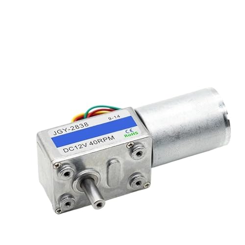 Moteur sans balais JGY-2838 12V 17RPM avec motoréducteur à vis sans fin et support de montage
