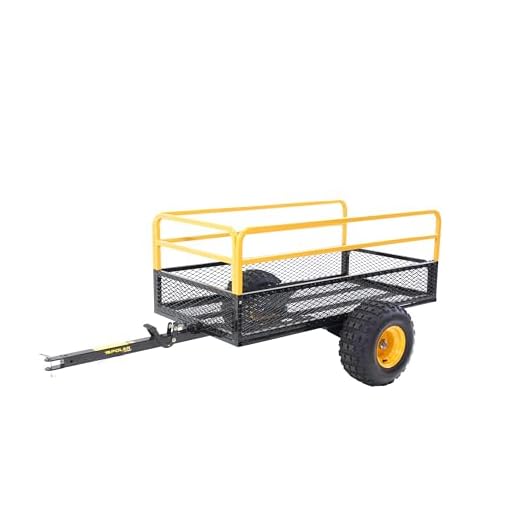 Polar Trailer 10738 Utility Trailer, Black/Yellow