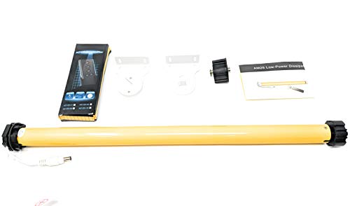 AM25 RF Solar Powered Rechargeable Battery Motor Wireless Battery Operated DIY Motorized Blinds/Shades Working for 1.5" Roller Shades