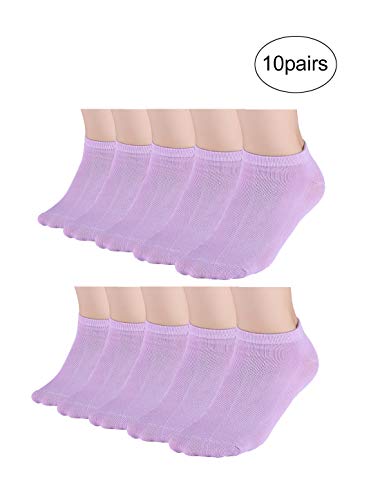 Image of Allegra K Athletic Low Cut Ankle Socks-Stretch Cuffs Soft 10 Pairs
