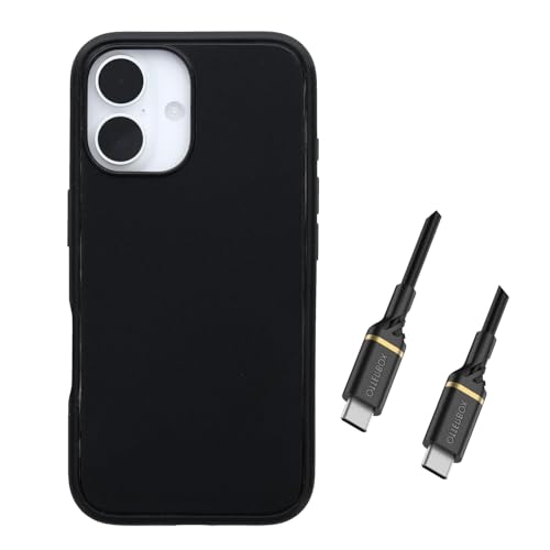 Coque iPhone 16 OtterBox Symmetry noire pour un usage quotidien fluide MagSafe