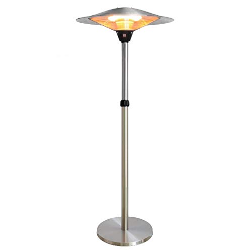 Heizpilz Terrassenheizer Infrarotstrahler, Heizstrahler Quarzstrahler, Terrassenstrahler, (2100 Watt, 3 Heizstufen, Teleskoprohr verstellbar bis