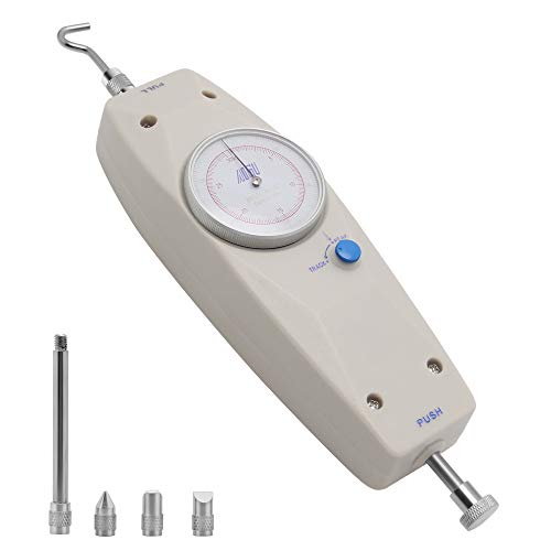 BAOSHISHAN NK-500N Force Gauge Push Pull Gauge Analog Mechanical Meter Tester with Portable Carrying Case
