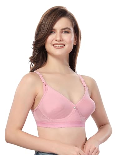 Image of Fabme Women's Cotton Nursing, Maternity, Feeding, Seamless Regular Bra