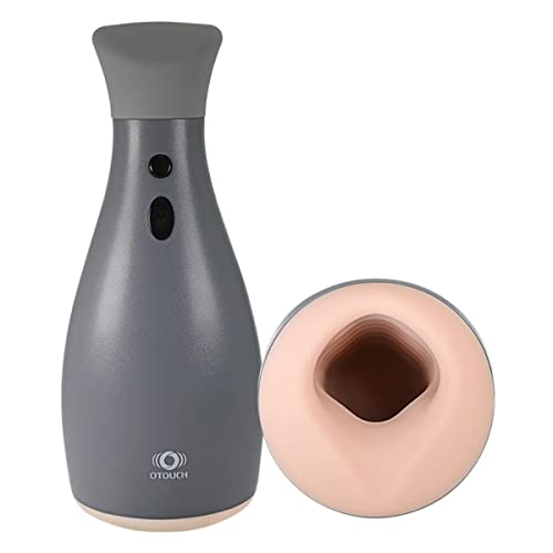 OTOUCH Ninja2 Masturbateur - Masturbateur automatique pour hommes avec 7 modes de vibration - Masturbateurs Masculins - Résistant aux éclaboussures et silencieux Jouet Sexuelle Adulte – Gris