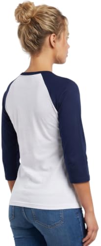 Image of ToBeInStyle Women's Classic Two Color Cotton Baseball T-Shirts