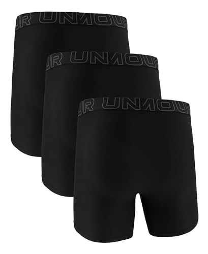 Image of Under Armour mens Multi-pack Performance Tech Boxerjock Brief, 6 inch Inseam, All-day Comfort & Soft