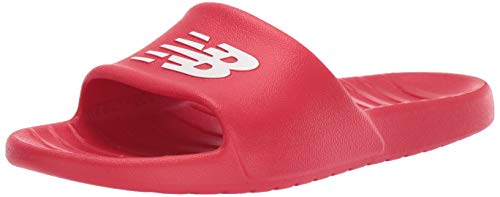 New Balance Men's 100 V1 Slide Sandal, TEAM RED/RED, 12